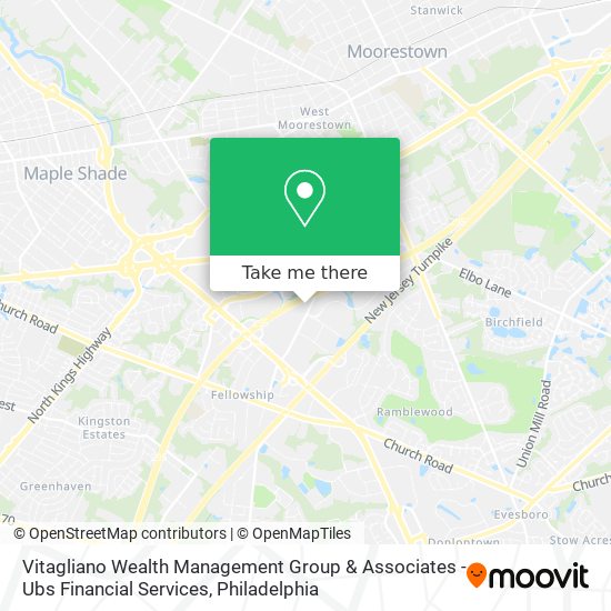 Vitagliano Wealth Management Group & Associates - Ubs Financial Services map