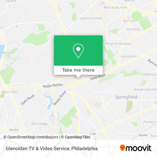 Mapa de Glenolden TV & Video Service