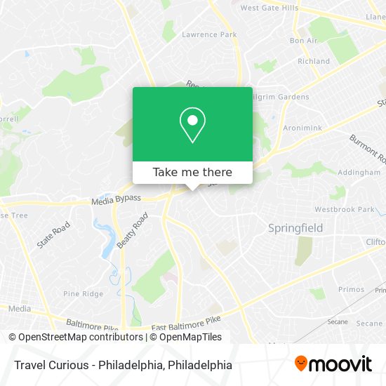 Travel Curious - Philadelphia map