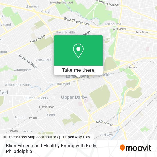 Bliss Fitness and Healthy Eating with Kelly map