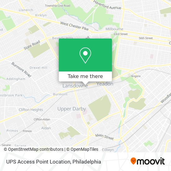 UPS Access Point Location map