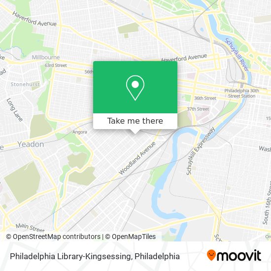 Philadelphia Library-Kingsessing map