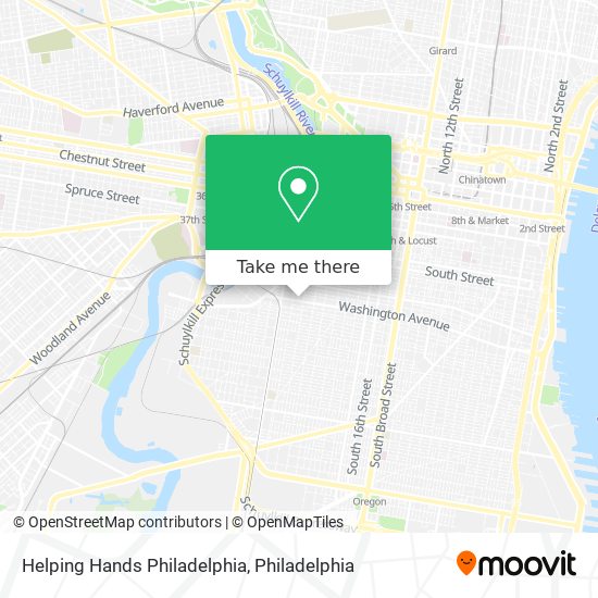 Helping Hands Philadelphia map