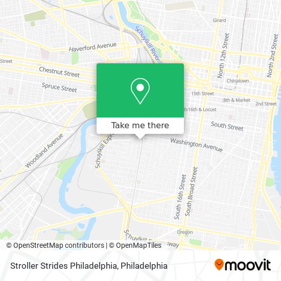 Stroller Strides Philadelphia map