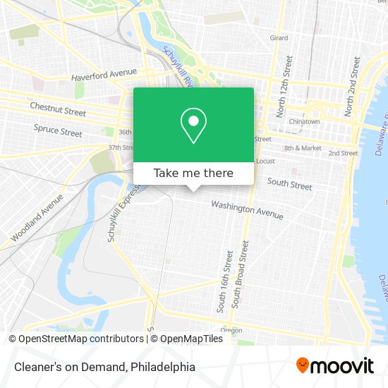 Cleaner's on Demand map