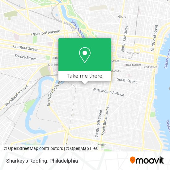 Sharkey's Roofing map