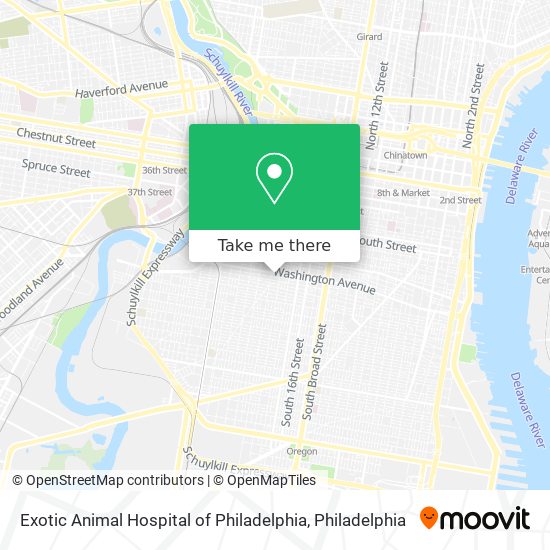 Exotic Animal Hospital of Philadelphia map