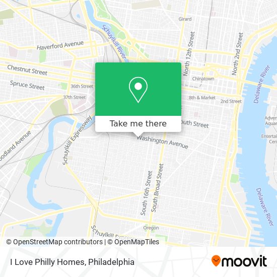 I Love Philly Homes map