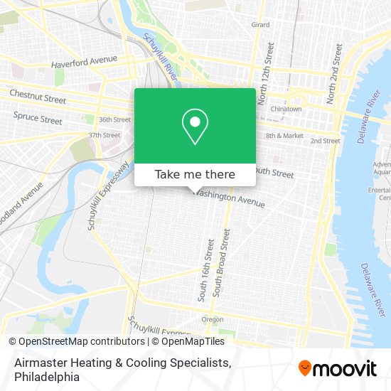 Airmaster Heating & Cooling Specialists map