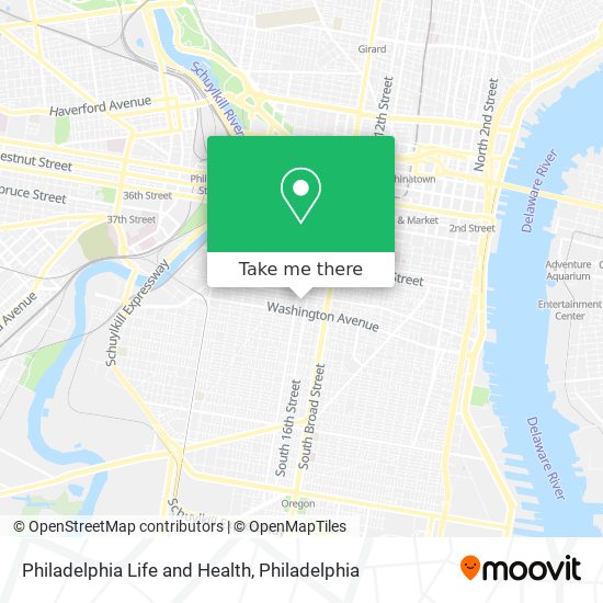 Mapa de Philadelphia Life and Health