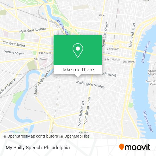 Mapa de My Philly Speech