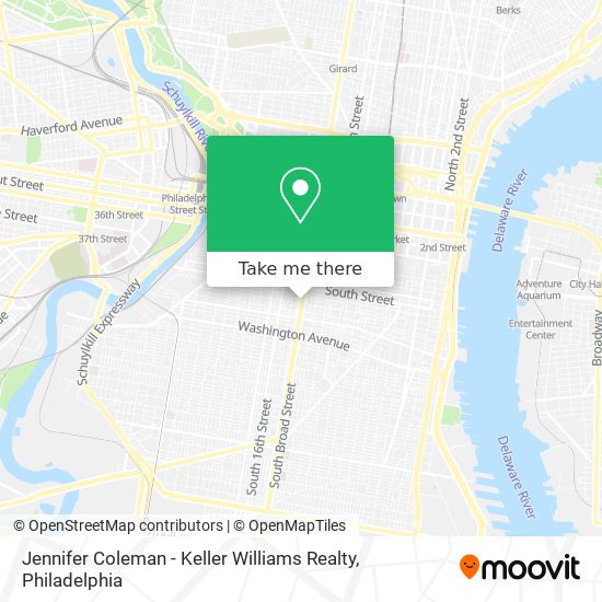 Mapa de Jennifer Coleman - Keller Williams Realty