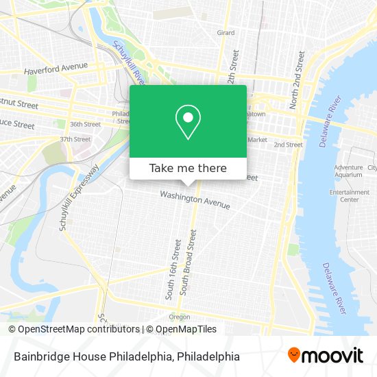 Bainbridge House Philadelphia map