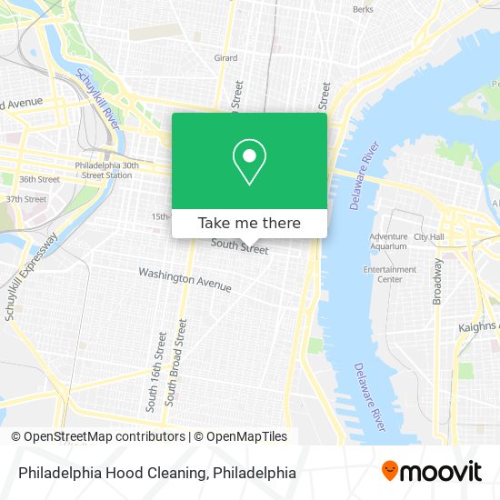 Philadelphia Hood Cleaning map