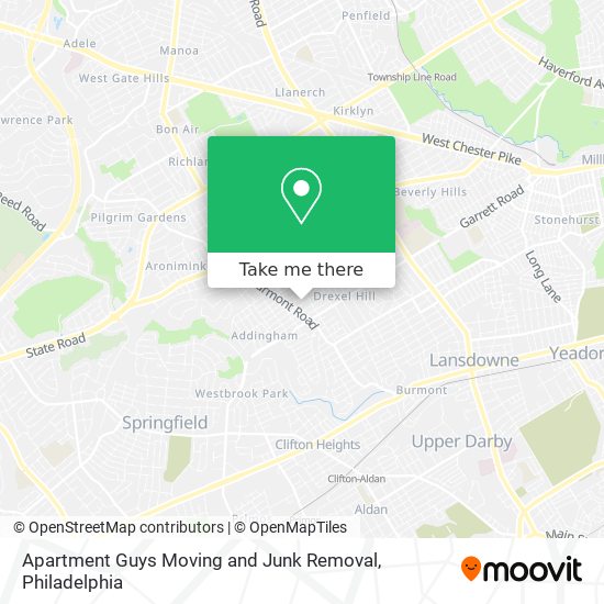 Mapa de Apartment Guys Moving and Junk Removal