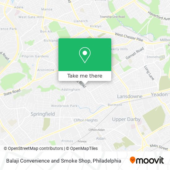 Mapa de Balaji Convenience and Smoke Shop