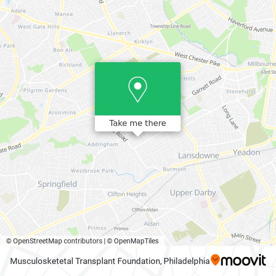 Mapa de Musculosketetal Transplant Foundation