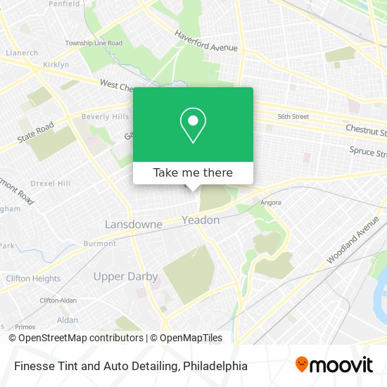 Finesse Tint and Auto Detailing map