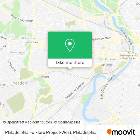 Mapa de Philadelphia Folklore Project-West