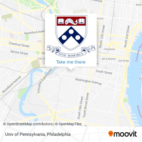 Mapa de Univ of Pennsylvania