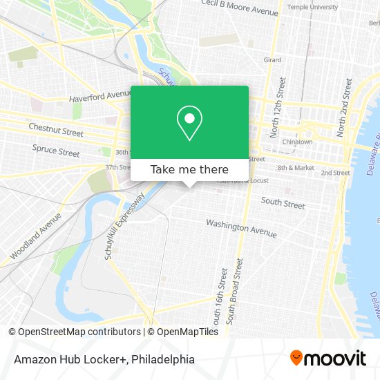 Amazon Hub Locker+ map