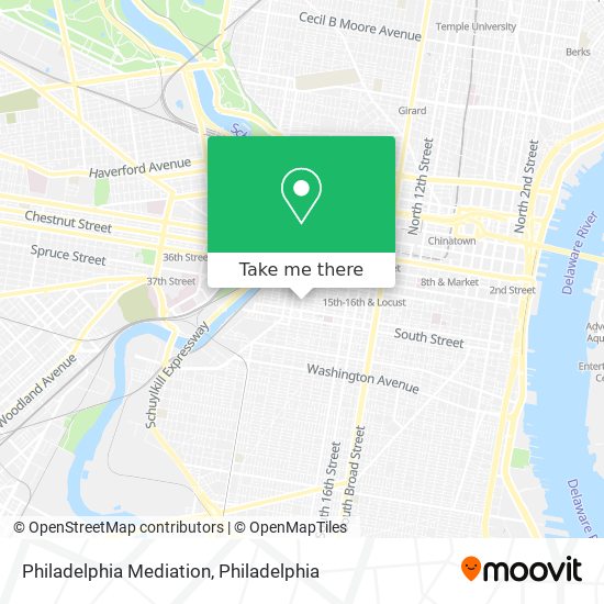 Philadelphia Mediation map