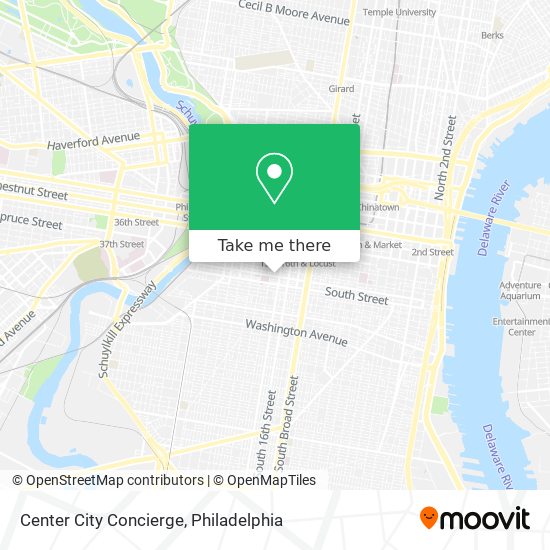 Center City Concierge map