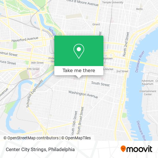 Center City Strings map