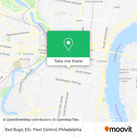 Bed Bugs, Etc. Pest Control map