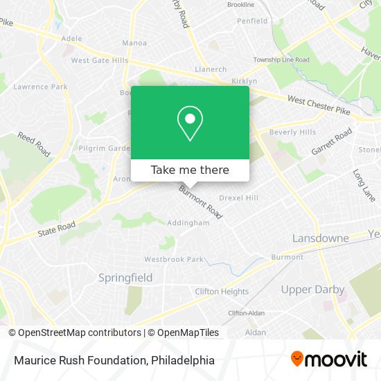 Maurice Rush Foundation map