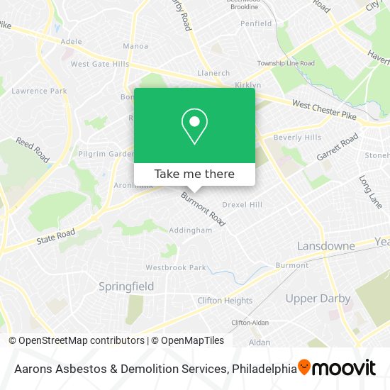 Aarons Asbestos & Demolition Services map
