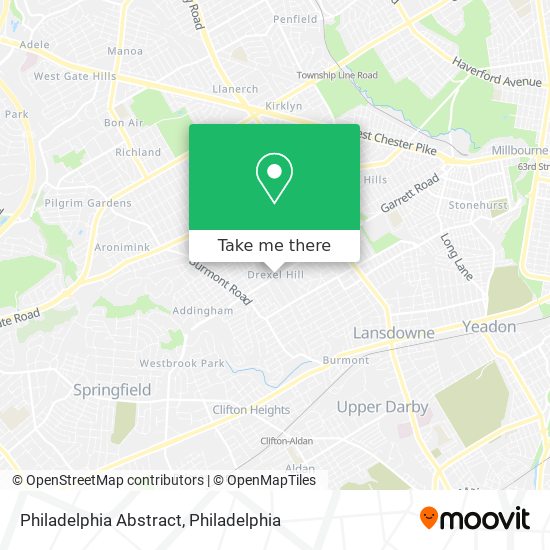 Mapa de Philadelphia Abstract