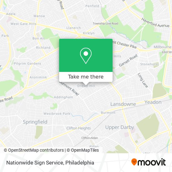 Mapa de Nationwide Sign Service