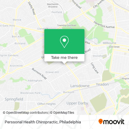 Perssonal Health Chiropractic map
