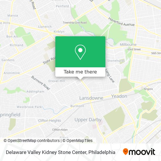 Delaware Valley Kidney Stone Center map
