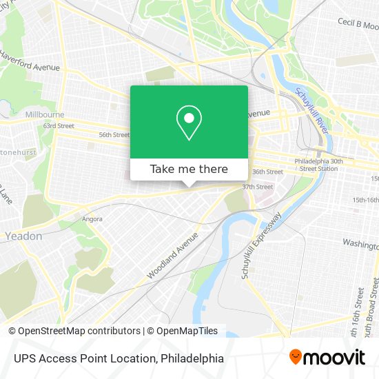 UPS Access Point Location map