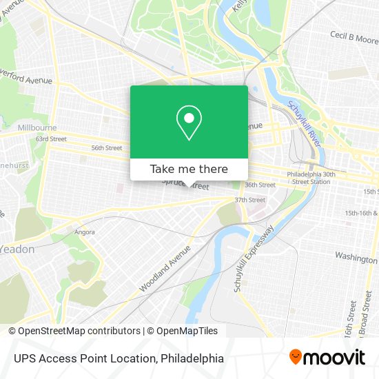 UPS Access Point Location map