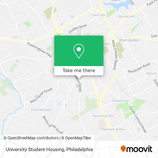 University Student Housing map