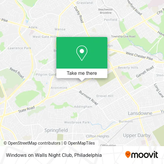 Mapa de Windows on Walls Night Club