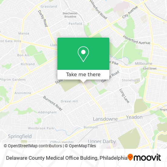 Delaware County Medical Office Bulding map