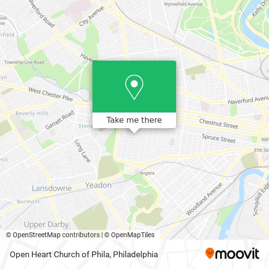 Mapa de Open Heart Church of Phila