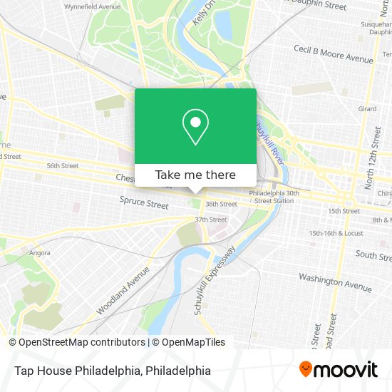 Tap House Philadelphia map