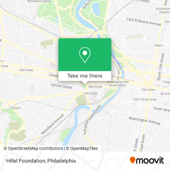 Hillel Foundation map