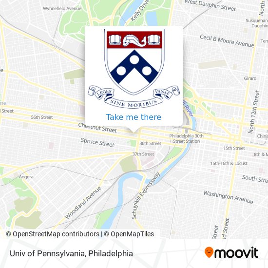 Univ of Pennsylvania map
