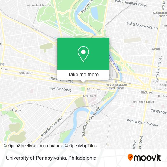 Mapa de University of Pennsylvania