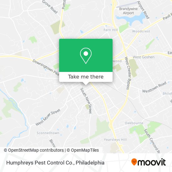 Mapa de Humphreys Pest Control Co.