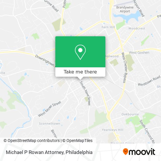 Michael P Rowan Attorney map