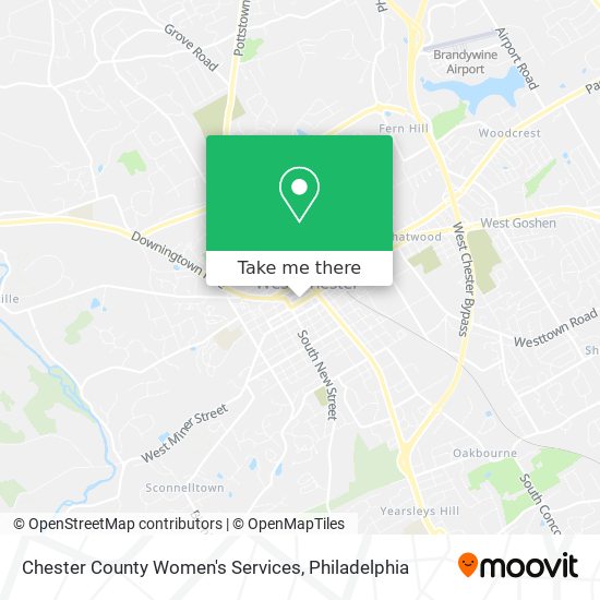 Mapa de Chester County Women's Services