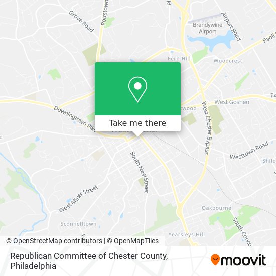 Republican Committee of Chester County map