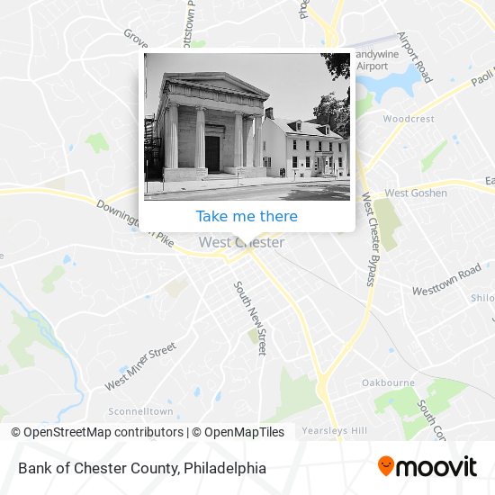 Bank of Chester County map